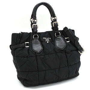 Prada Shoulder Bag Nero Black Lettering Logo